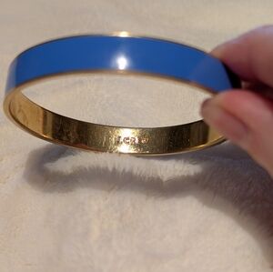 J.Crew Goldtone and Blue Bangle.
